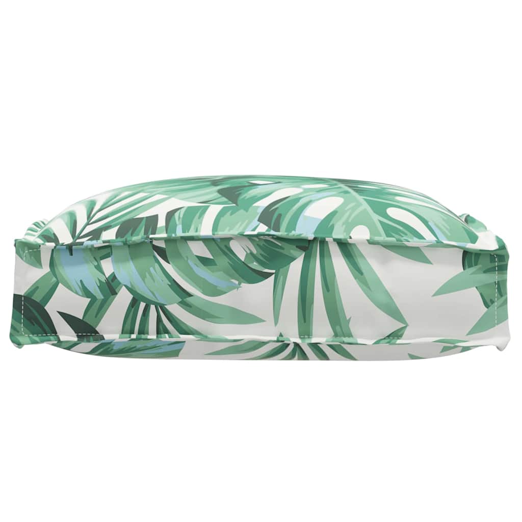 vidaXL Μαξιλάρι παλέτας για κάθισμα Floral 2 pcs Μοτίβο φύλλων