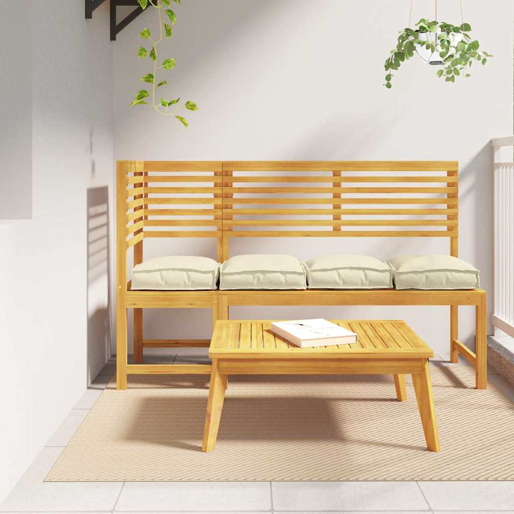 vidaXL Μαξιλάρι 4 pcs Κρεμ 40 x 40 x 8 εκ. Ύφασμα Όξφορντ