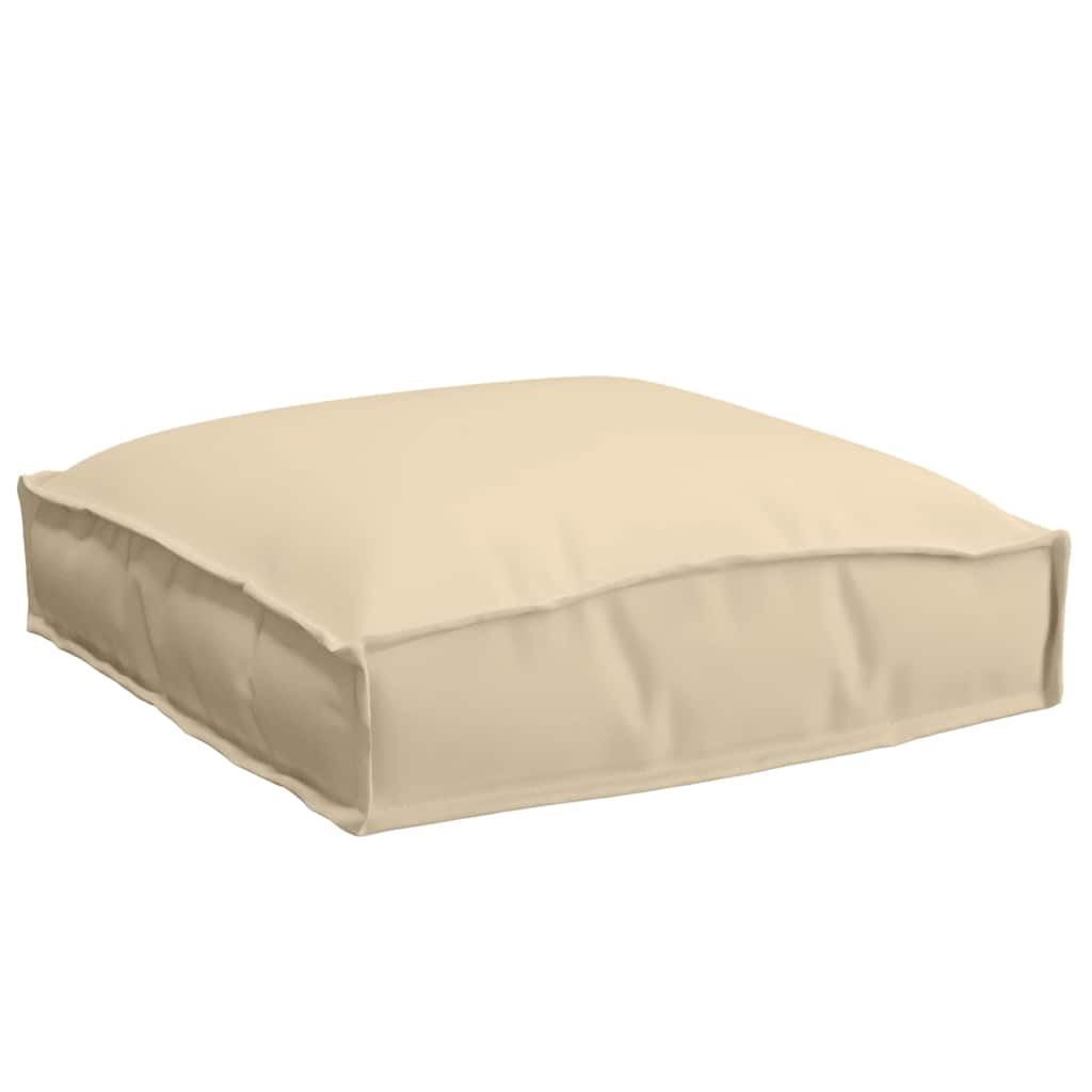 vidaXL Μαξιλάρι 4 pcs Ύφασμα Όξφορντ Μπεζ 40 x 40 x 8 εκ.