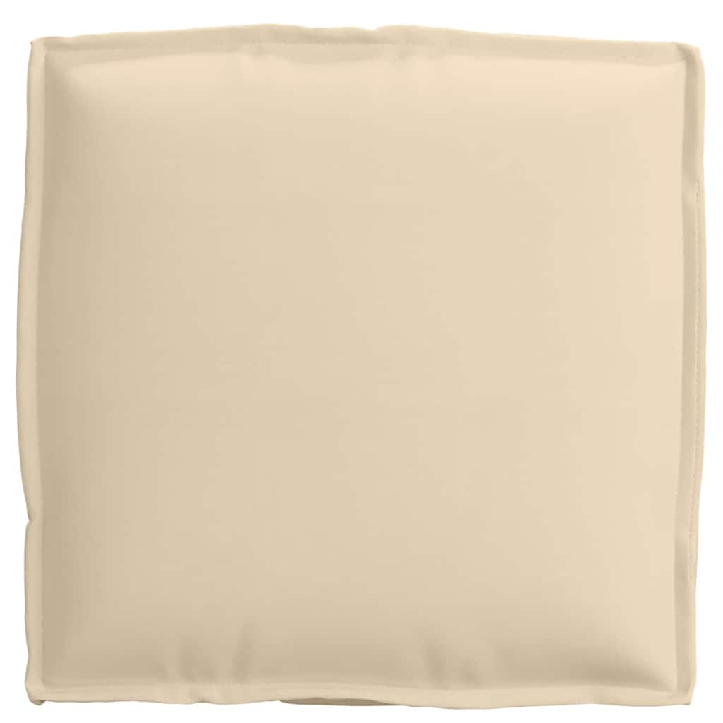 vidaXL Μαξιλάρι 4 pcs Ύφασμα Όξφορντ Μπεζ 40 x 40 x 8 εκ.