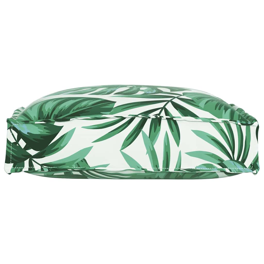 vidaXL Μαξιλάρι παλέτας για κάθισμα Floral 4 pcs Μοτίβο φύλλων