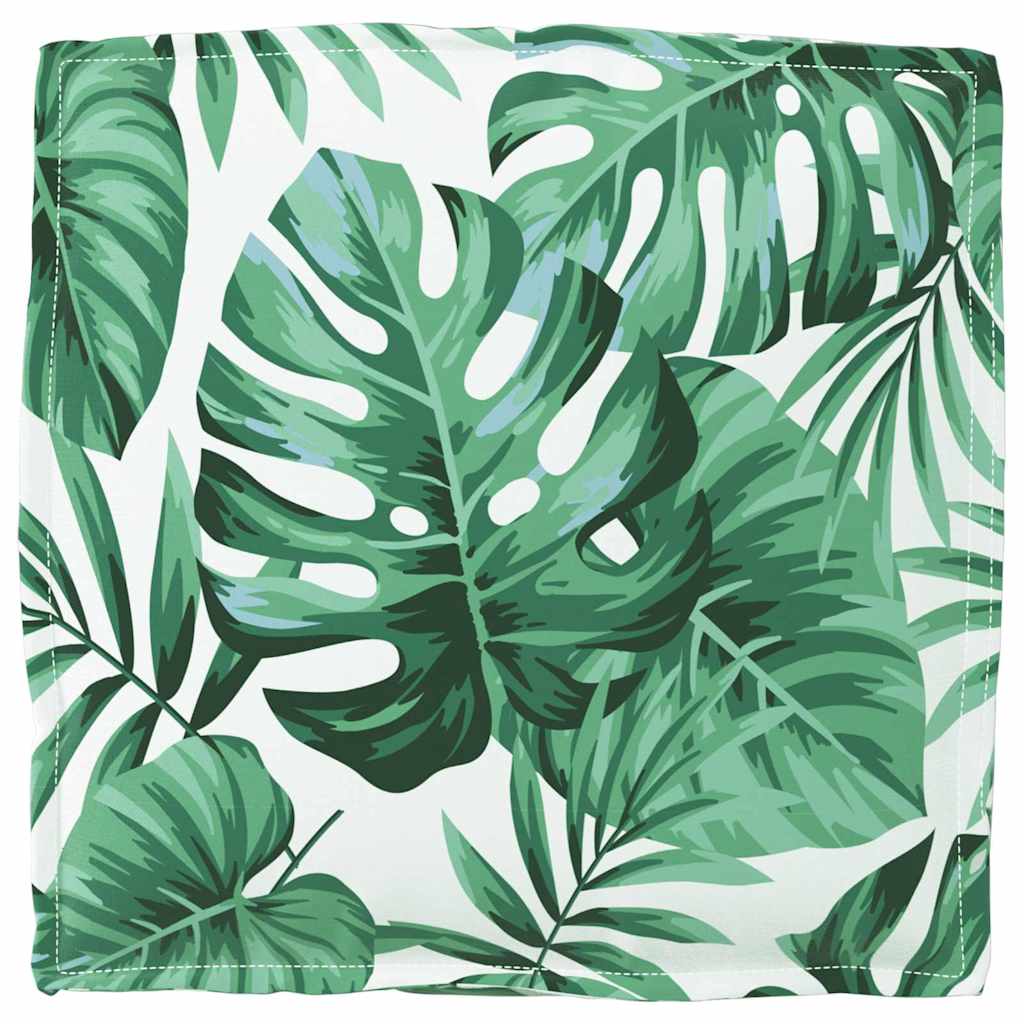 vidaXL Μαξιλάρι παλέτας για κάθισμα Floral 4 pcs Μοτίβο φύλλων