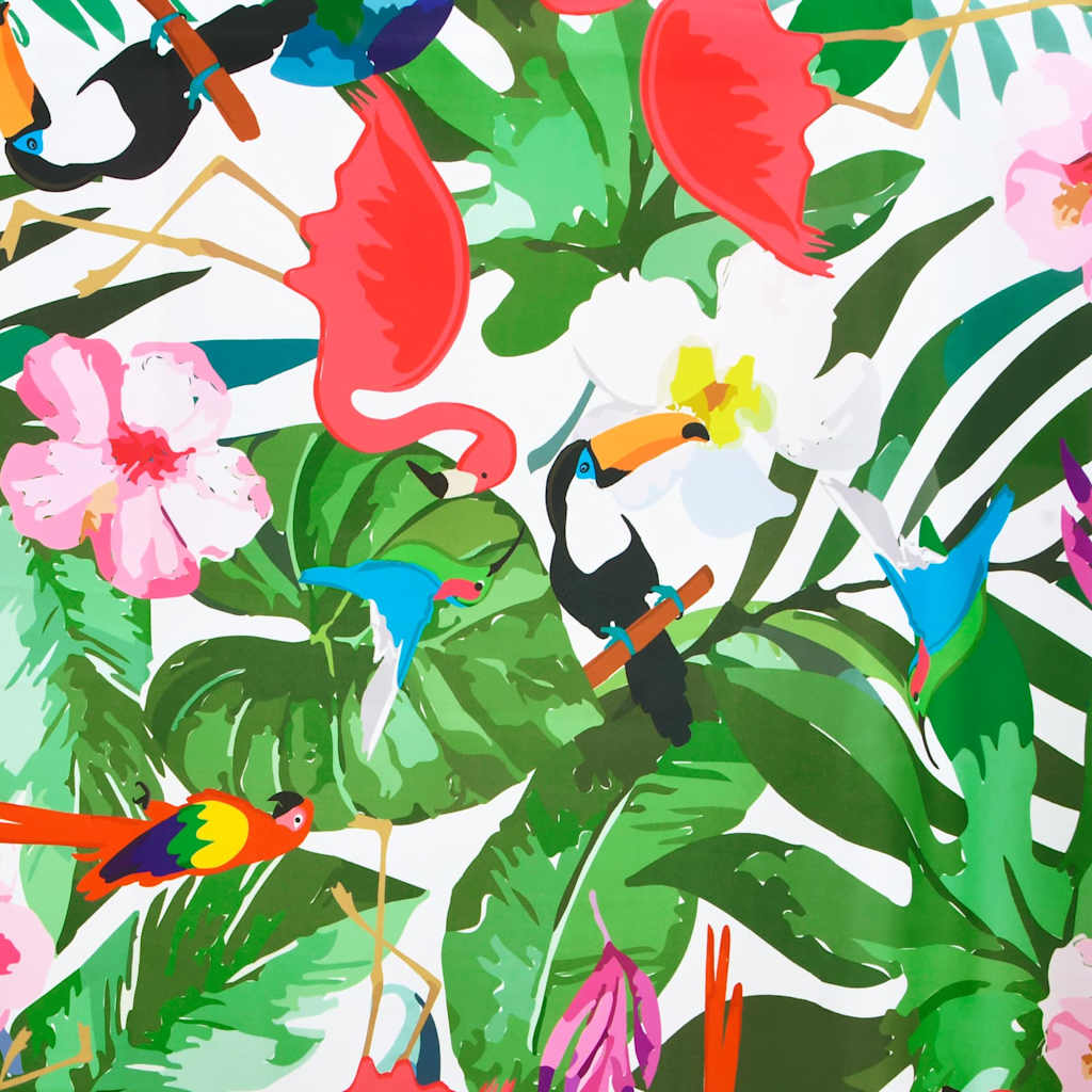 vidaXL Μαξιλάρι Floral 4 pcs Πολύχρωμο 40 x 40 x 8 εκ. Ύφασμα Όξφορντ