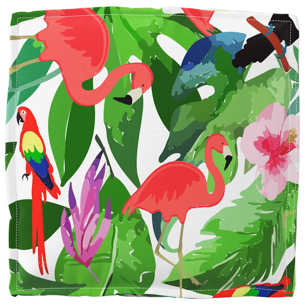 vidaXL Μαξιλάρι Floral 4 pcs Πολύχρωμο 40 x 40 x 8 εκ. Ύφασμα Όξφορντ