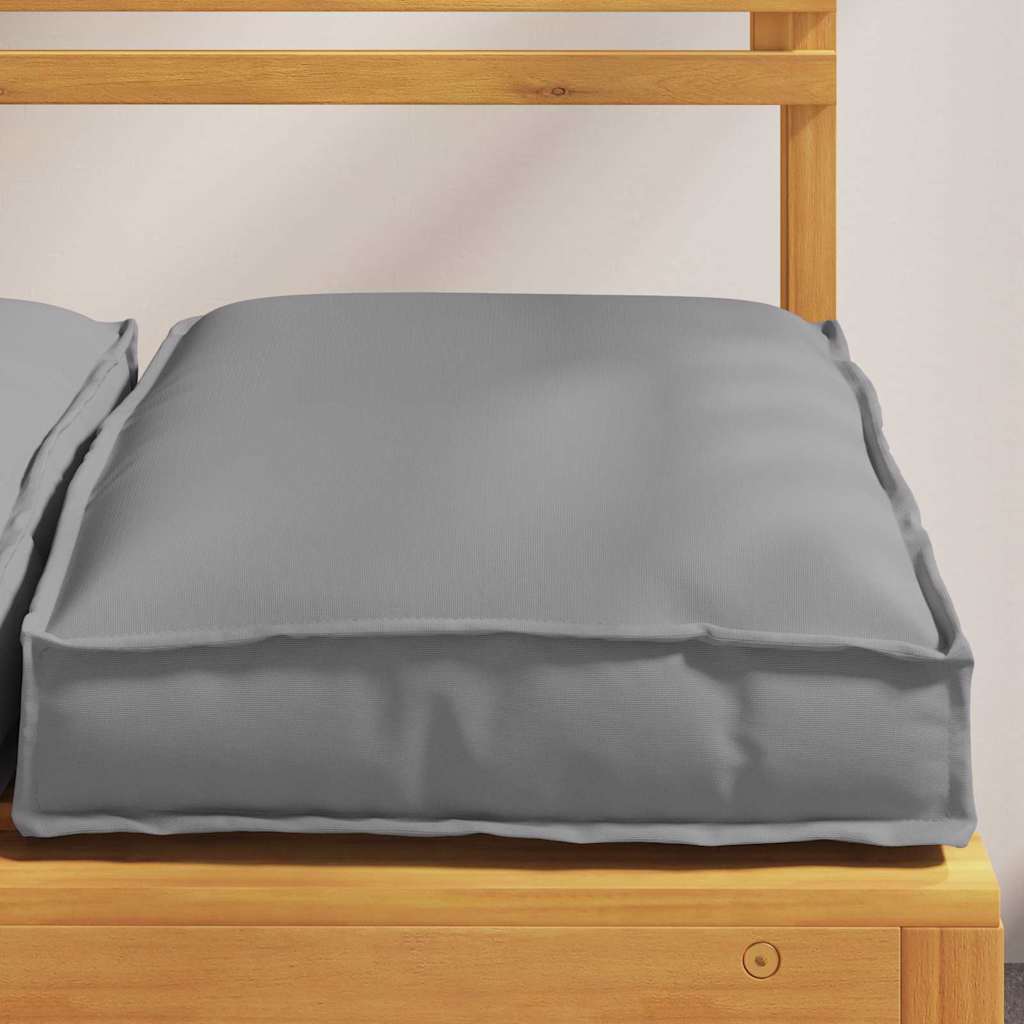 vidaXL Μαξιλάρι 6 pcs Ύφασμα Όξφορντ Γκρι 40 x 40 x 8 εκ.