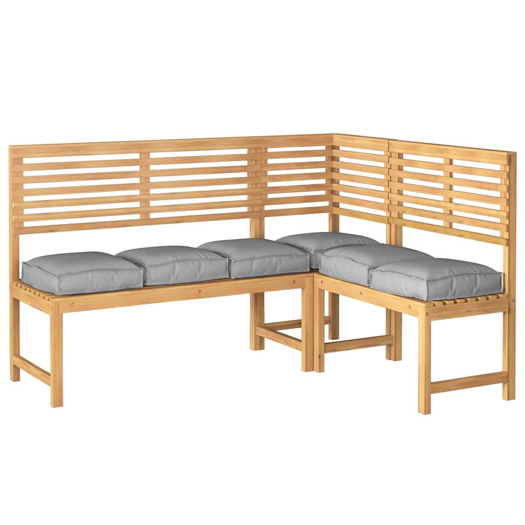 vidaXL Μαξιλάρι 6 pcs Ύφασμα Όξφορντ Γκρι 40 x 40 x 8 εκ.