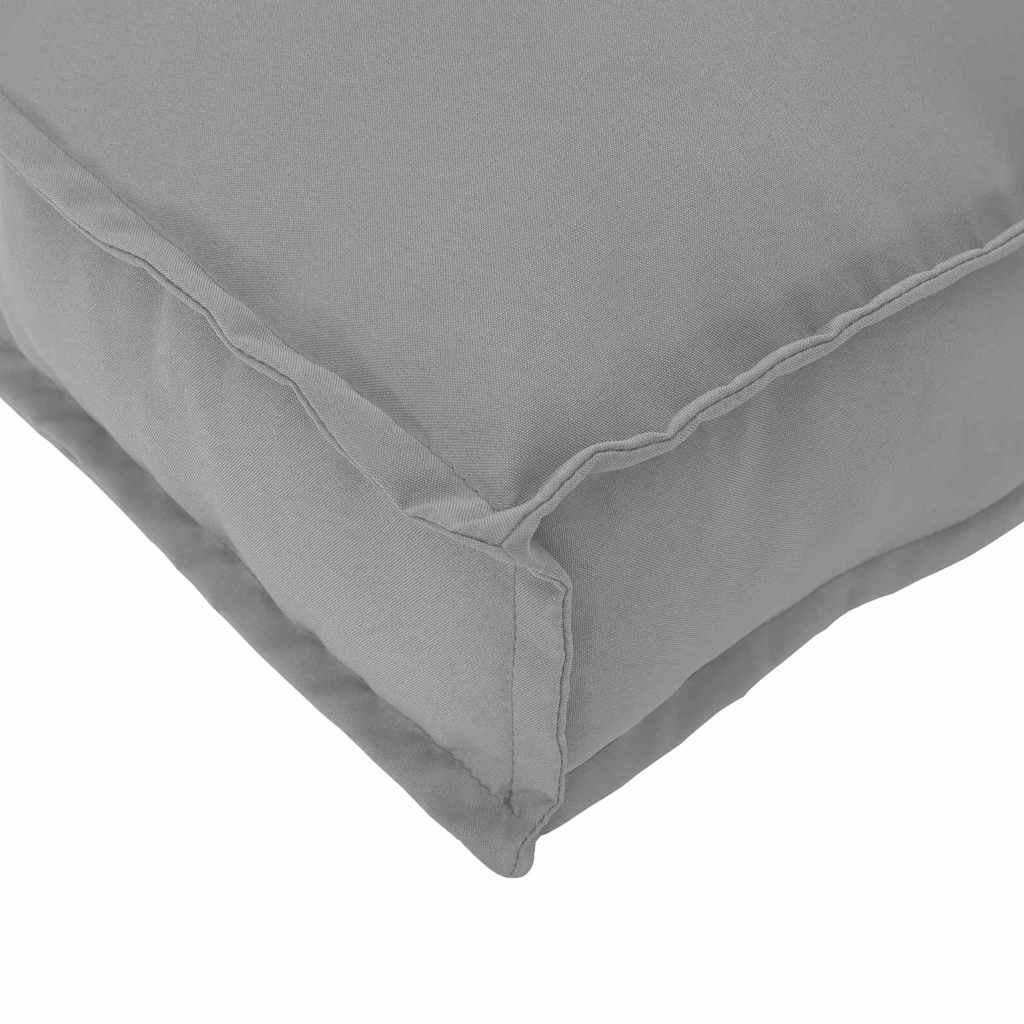 vidaXL Μαξιλάρι Ύφασμα Όξφορντ Γκρι 60 x 40 x 8 εκ.