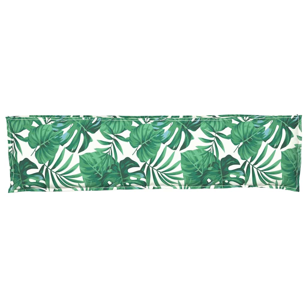 vidaXL Μαξιλάρι παλέτας για πάγκο Μοτίβο φύλλων 150 x 40 x 8 εκ.