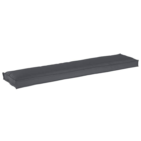vidaXL Μαξιλάρι παλέτας Ανθρακί 180 x 40 x 8 εκ. Ύφασμα Όξφορντ