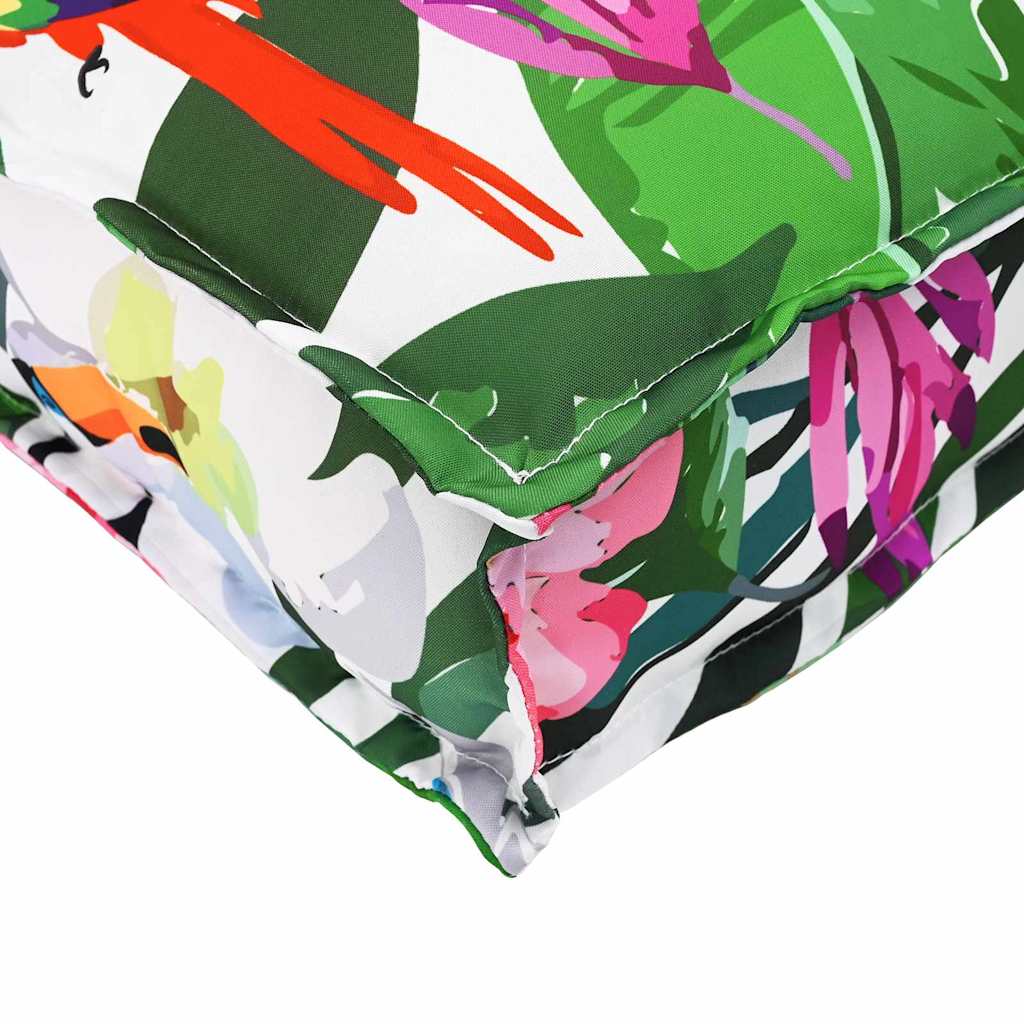 vidaXL Μαξιλάρι παλέτας Floral Τροπική Ζούγκλα 200 x 40 x 8 εκ.