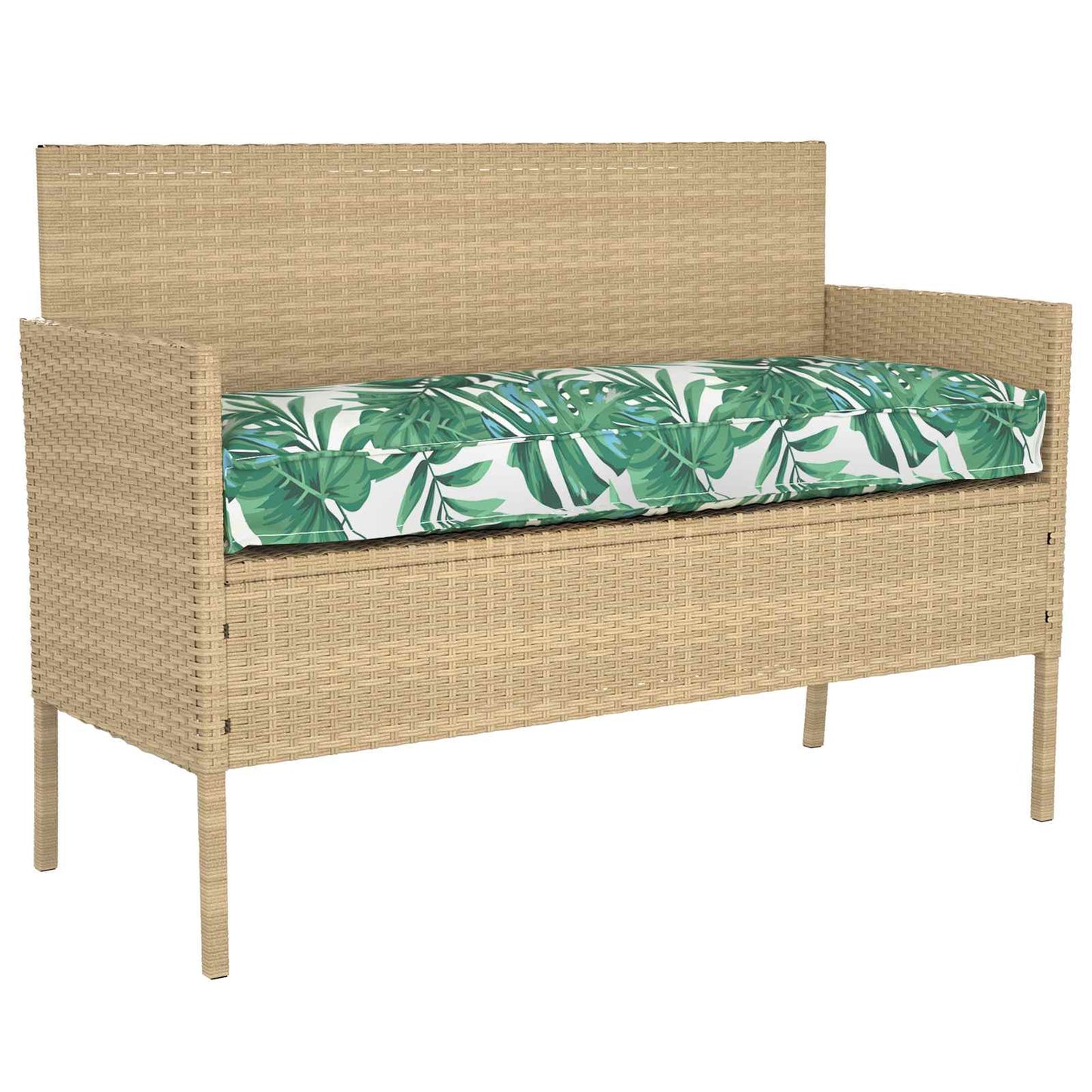 vidaXL Σετ Μαξιλαριών Πάγου Floral 2 pcs Μοτίβο φύλλων 100 x 40 x 8 εκ