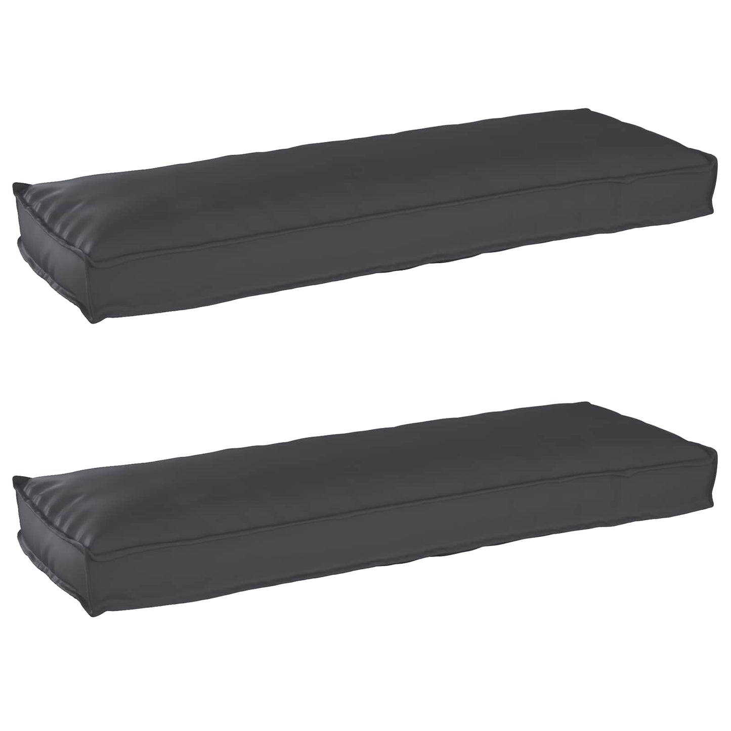 vidaXL Σετ Μαξιλαριών Πάγου 2 pcs Μαύρο 120 x 40 x 8 εκ