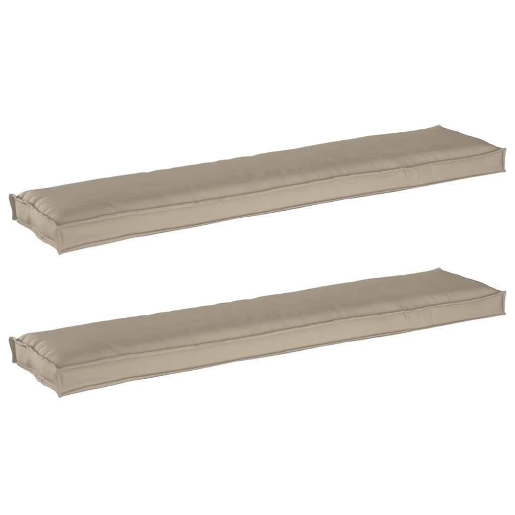 vidaXL Σετ Μαξιλαριών Πάγου 2 pcs Taupe 180 x 40 x 8 εκ.