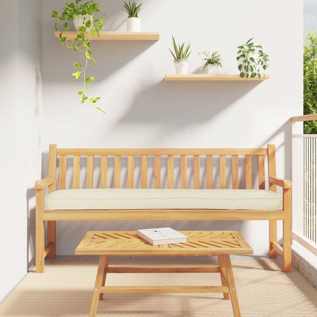 vidaXL Σετ Μαξιλαριών Πάγου 2 pcs Ύφασμα Όξφορντ Κρεμ 200 x 40 x 8 εκ.