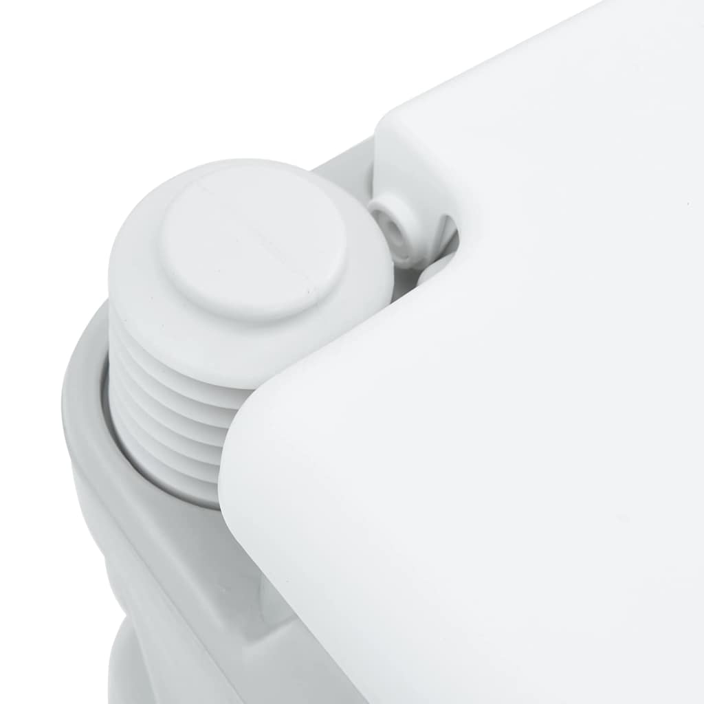 Φορητή Τουαλέτα vidaXL Γκρι & Άσπρο Πλαστικό 20 Λ