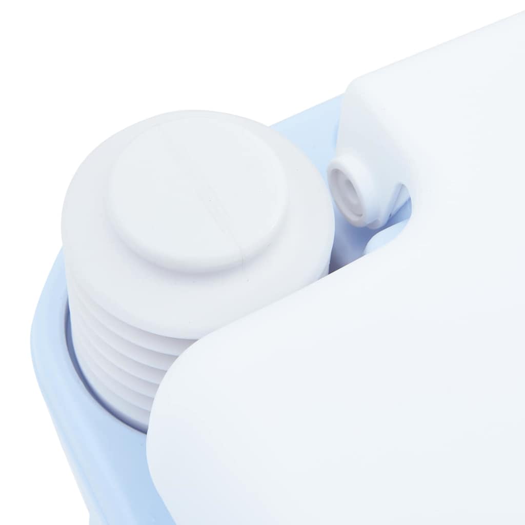 vidaXL Φορητή Τουαλέτα Μπλε & Λευκό Πλαστικό 20 Λ