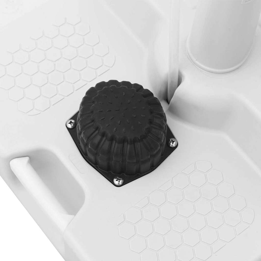 vidaXL Στάντ Χειροκίνητου Πλυσίματος για Κάμπινγκ με Ρόδες 30L - Γκρι