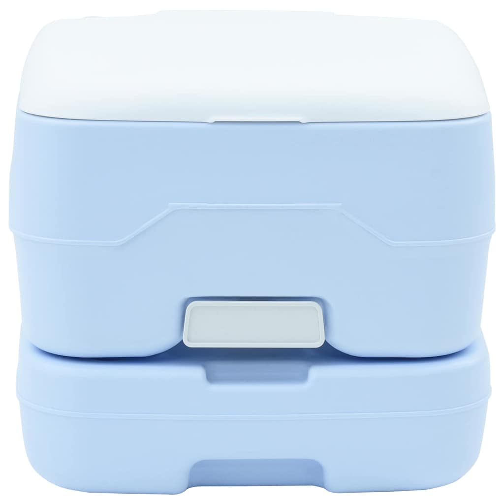 vidaXL Φορητή Τουαλέτα Κάμπινγκ Μπλε 10L Νερό 10L Δεξαμενή Απόβλητων