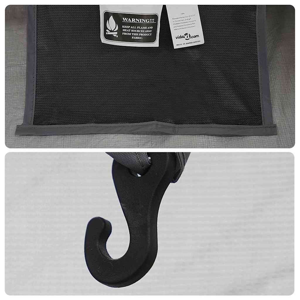 vidaXL Εσωτερική σκηνή Μαύρο 206 x 188 x 175 εκ. Πλέγμα