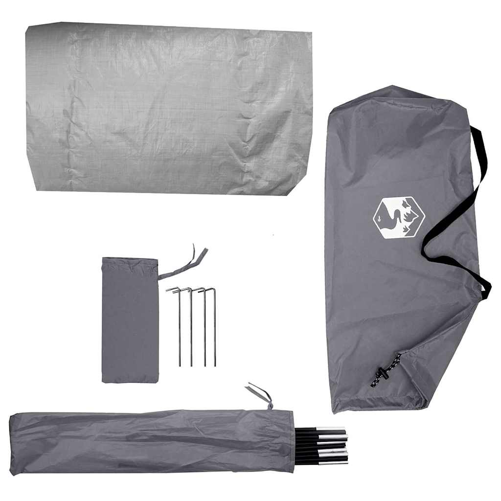 vidaXL Σκηνή με στέγη Άλλο με αέρα αέρα Γκρι και Μαύρο 236 x 108 x 120 εκ