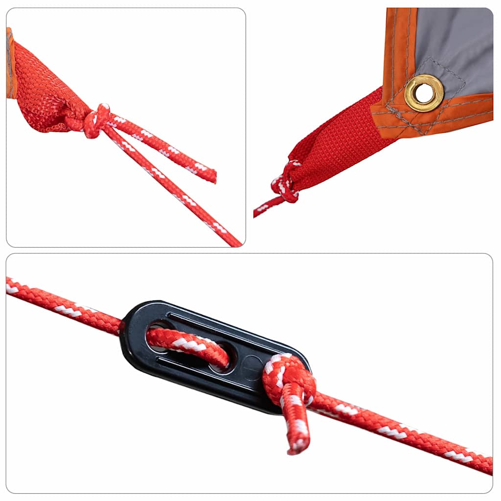 vidaXL Τέντα ανθεκτική στο νερό Γκρι και Πορτοκαλί