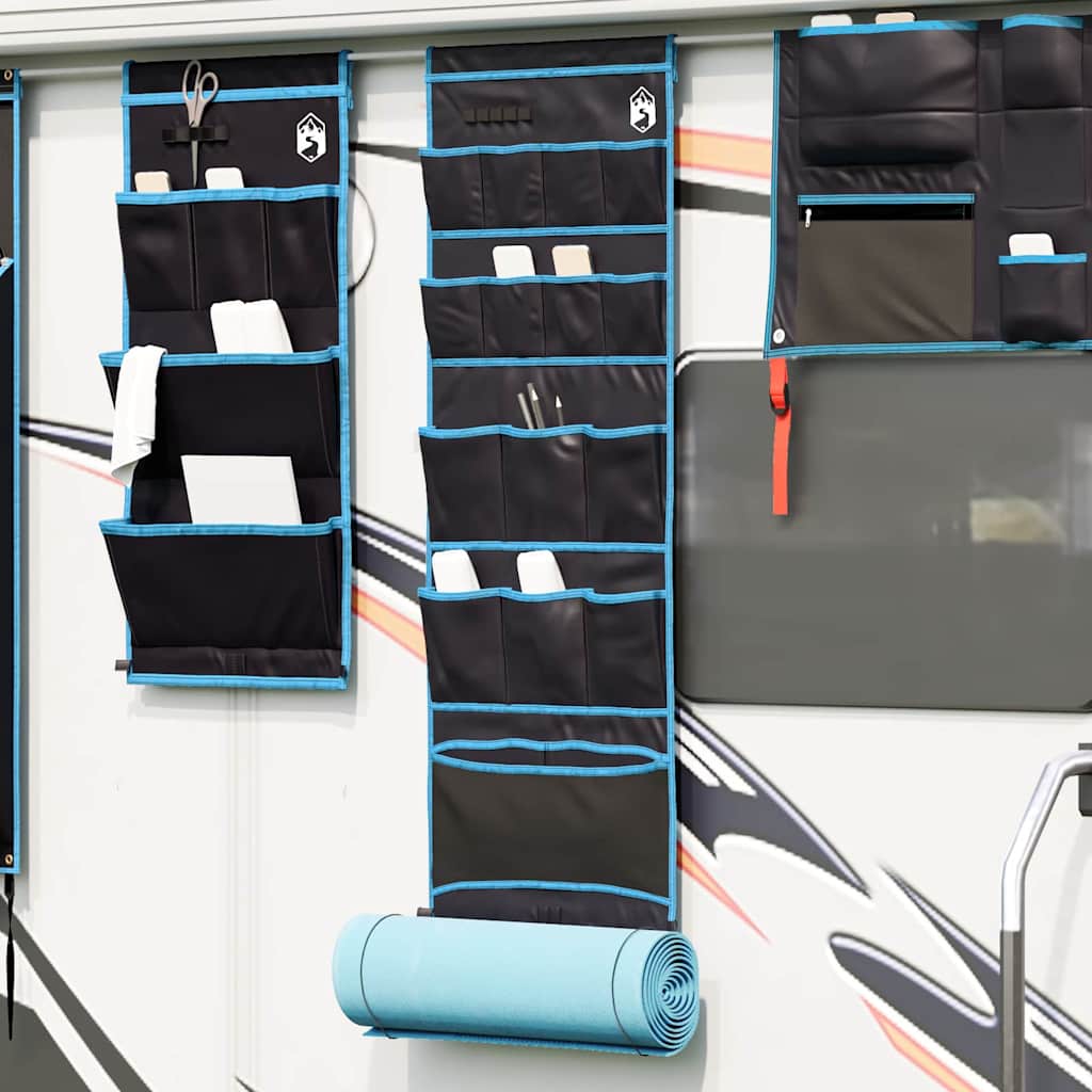 vidaXL Σακούλα Αποθήκευσης Μαύρο και μπλε 125 x 48 εκ. oxford