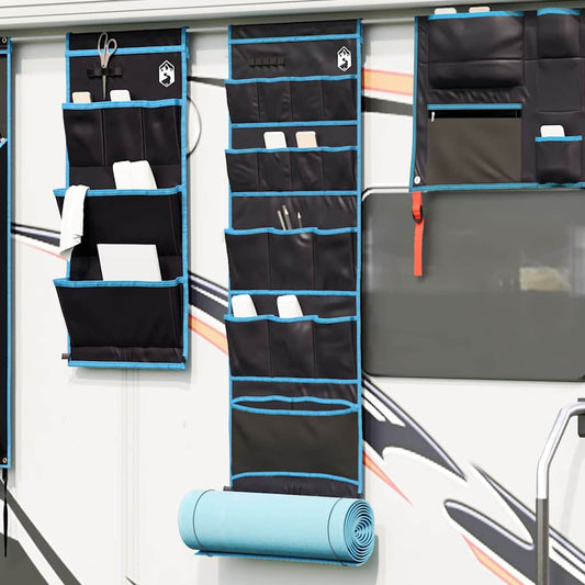 vidaXL Σακούλα Αποθήκευσης Μαύρο και μπλε 125 x 48 εκ. oxford