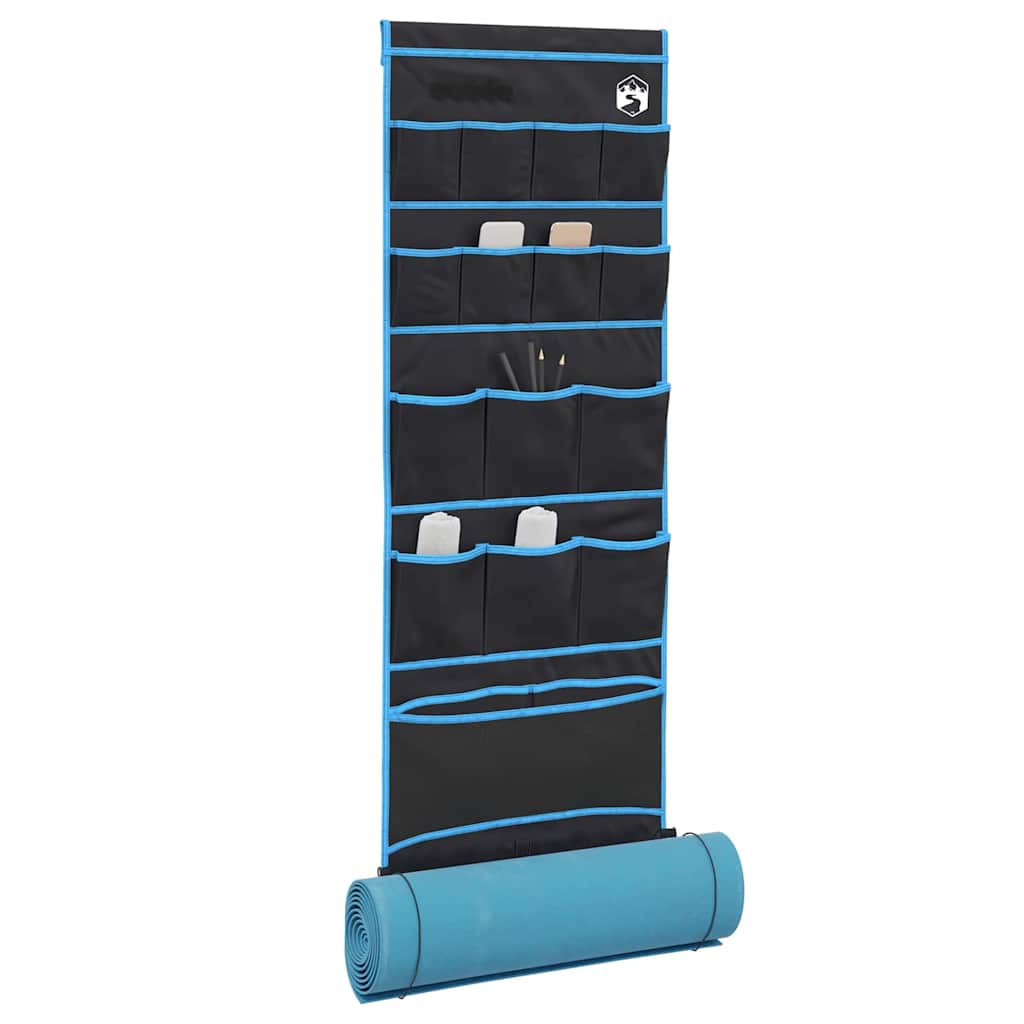 vidaXL Σακούλα Αποθήκευσης Μαύρο και μπλε 125 x 48 εκ. oxford