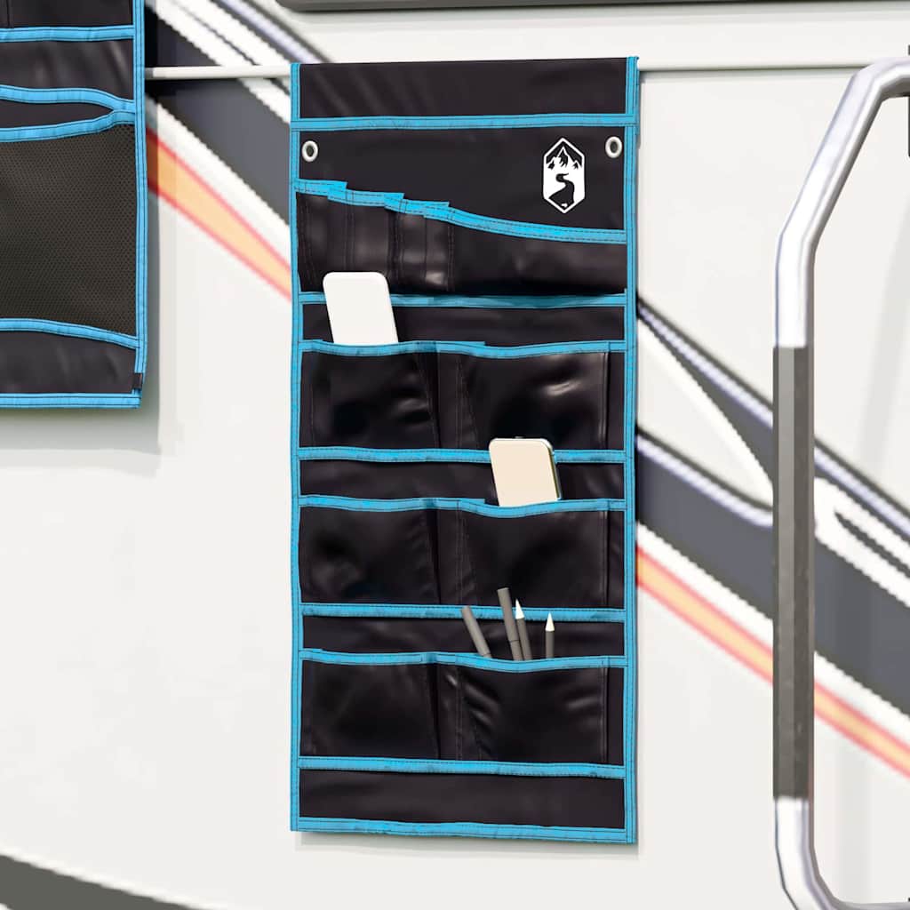 vidaXL Σακούλα Αποθήκευσης Μαύρο και μπλε 63,5 x 40 εκ. oxford