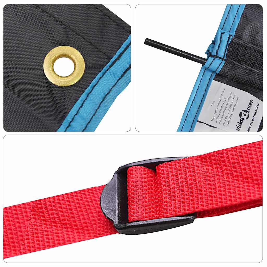 vidaXL Σακούλα Αποθήκευσης Μαύρο και μπλε 140 x 43 εκ. oxford