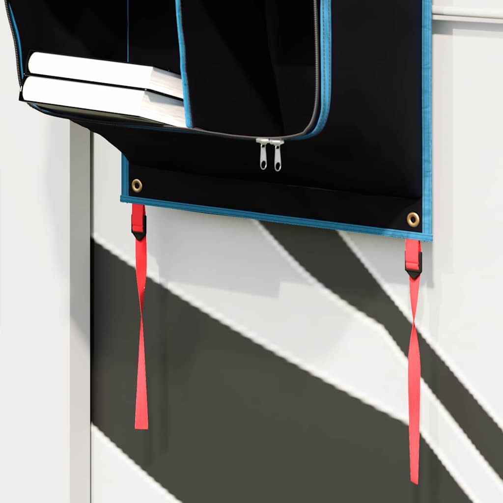 vidaXL Σακούλα Αποθήκευσης Μαύρο και μπλε 140 x 43 εκ. oxford