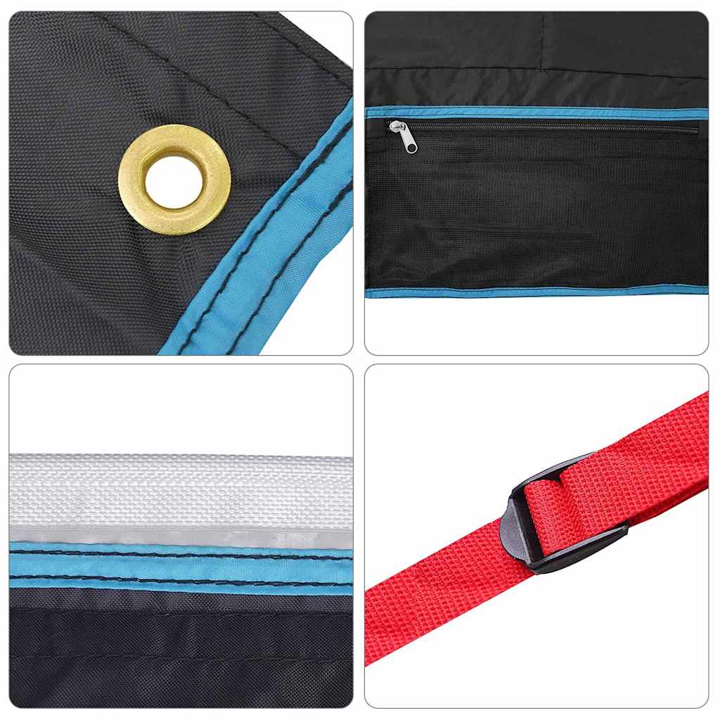 vidaXL Σακούλα Αποθήκευσης Μαύρο και μπλε 98 x 47 εκ oxford