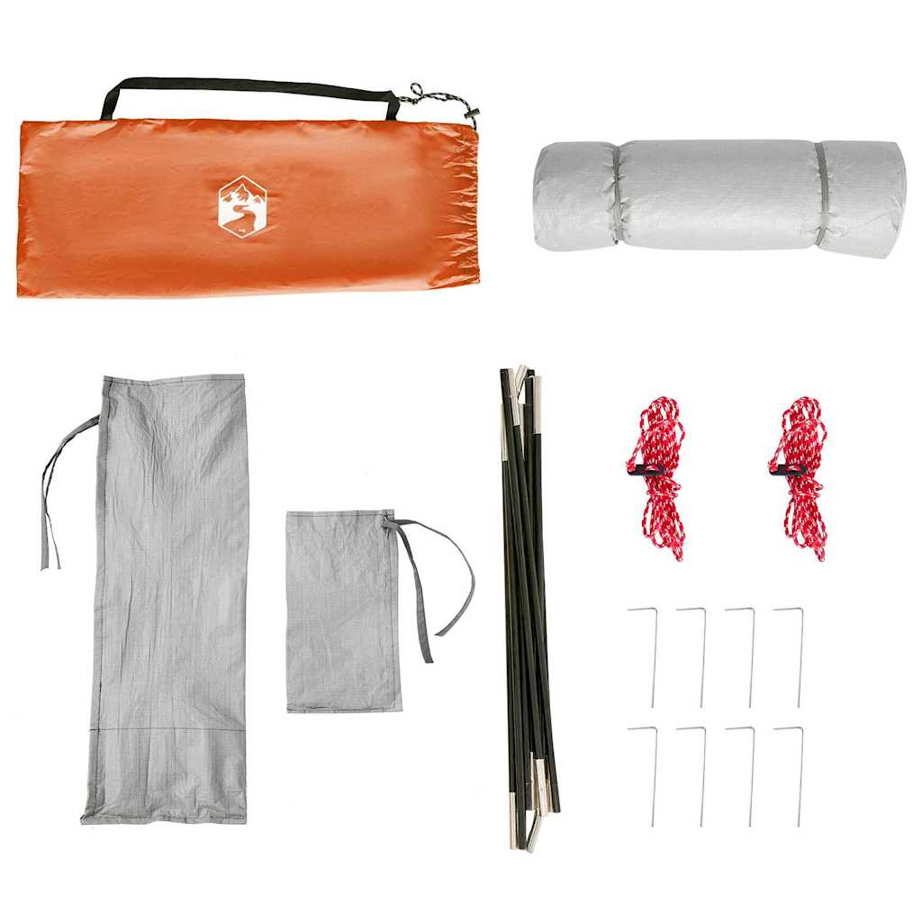 vidaXL Σκηνή με στέγη Άλλο Γκρι και Πορτοκαλί και Μαύρο 280 x 220 x 176 εκ.