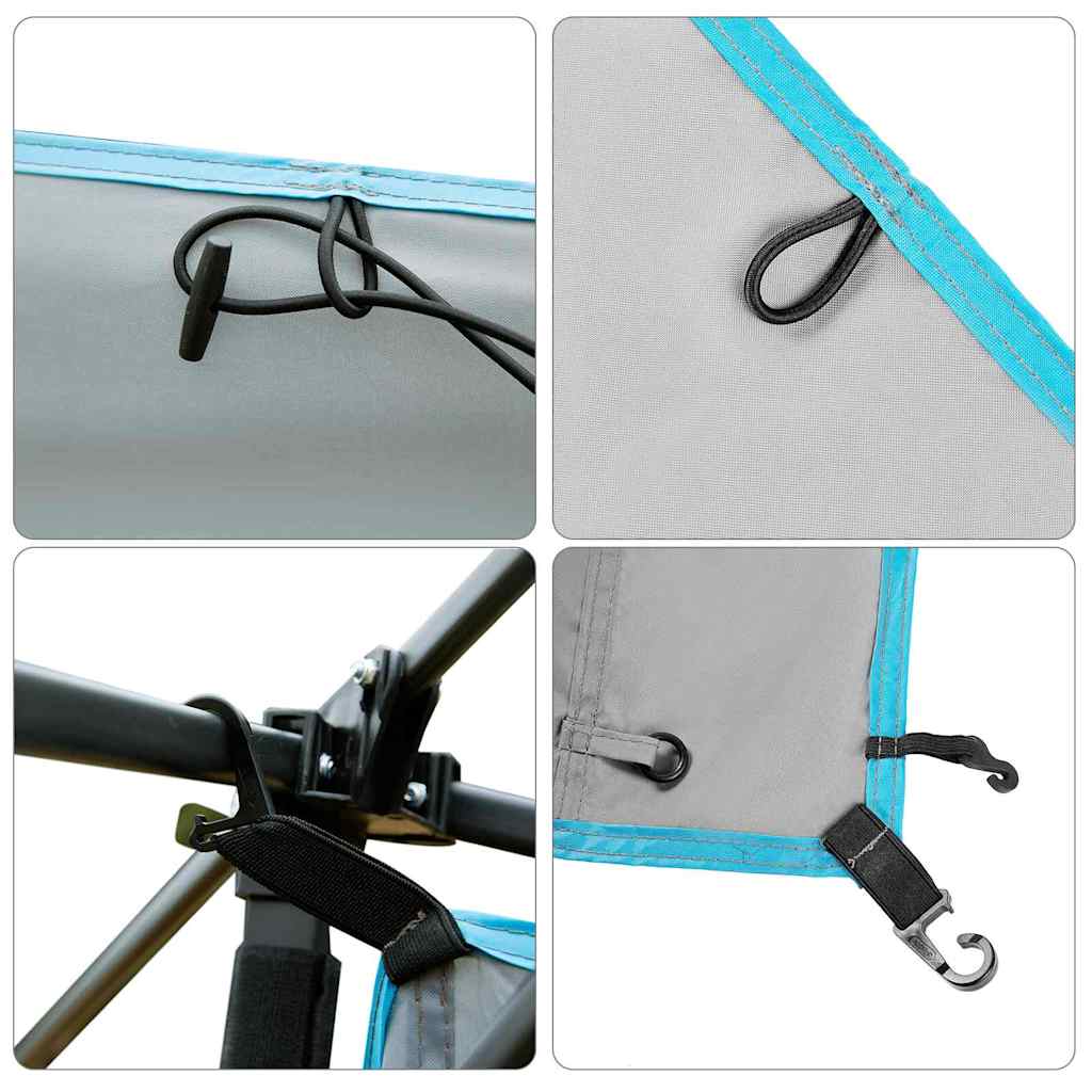 vidaXL Κρεμαστός Οργανωτής Σκηνής Γκρι και Μπλε 320 x 182 εκ. oxford