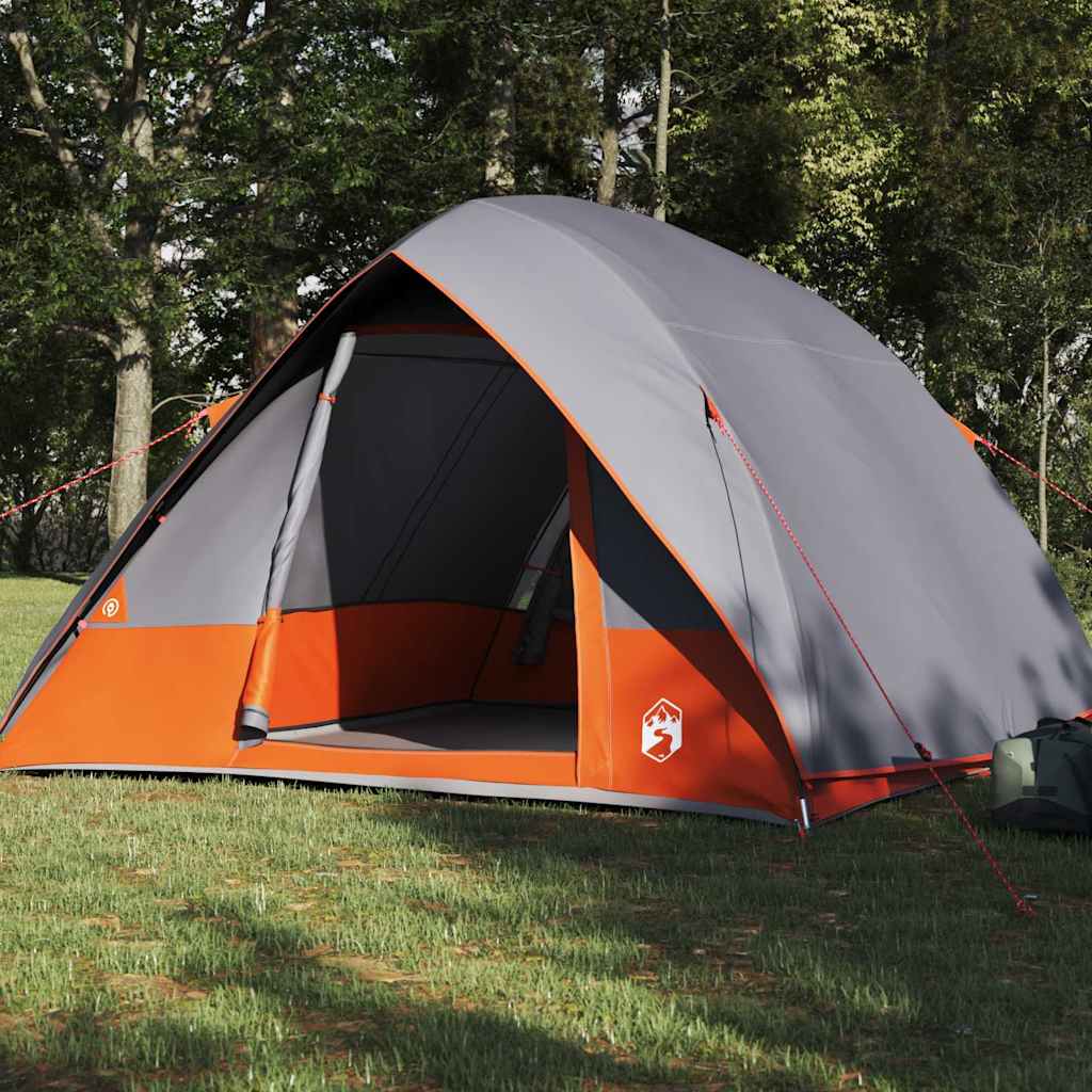 vidaXL Σκηνή Γκρι και πορτοκαλί 320 x 275 x 190 εκ.