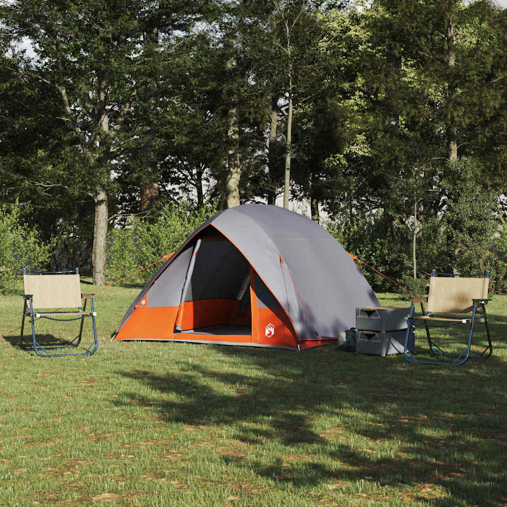 vidaXL Σκηνή Γκρι και πορτοκαλί 320 x 275 x 190 εκ.