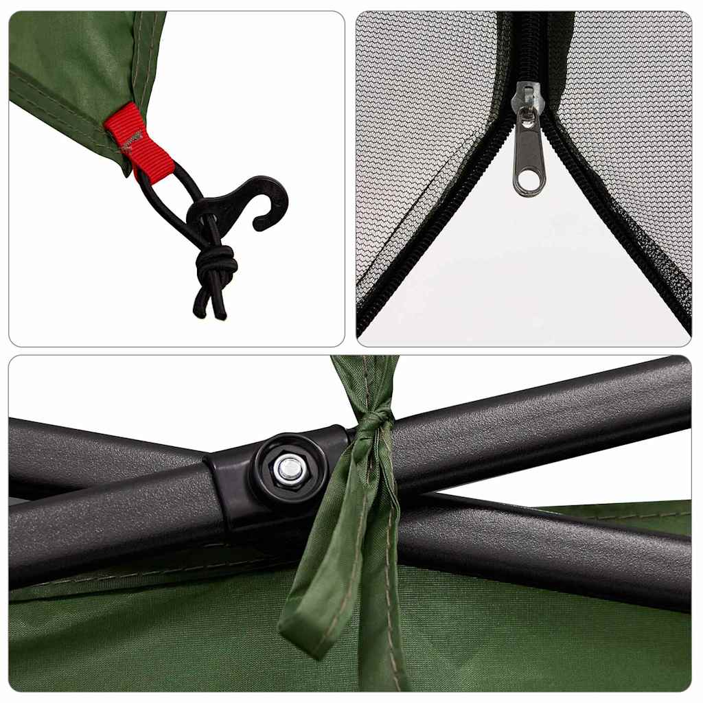 vidaXL Μεσαία Εσωτερική Σκηνή Πράσινο 303 x 303 εκ.