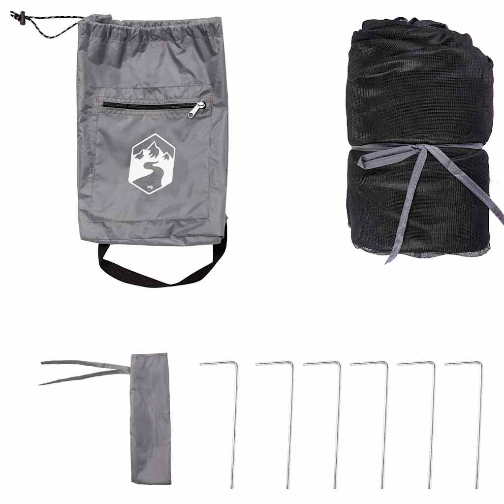 vidaXL Μεσαία Εσωτερική Σκηνή Γκρι 303 x 303 εκ.