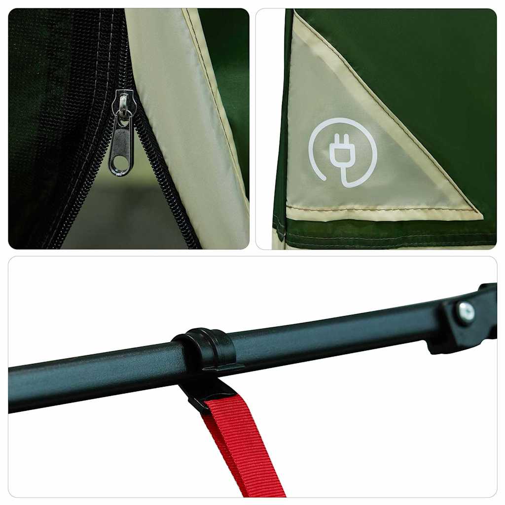 vidaXL Μεσαία Εσωτερική Σκηνή Πράσινο 290 x 288 εκ.