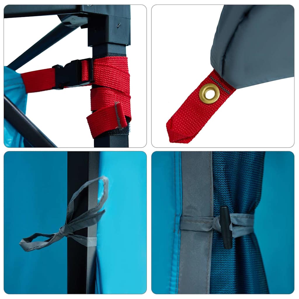 vidaXL Σκηνή με στέγη Άλλο με αέρα αέρα Μπλε και Μαύρο 290 x 288 εκ.