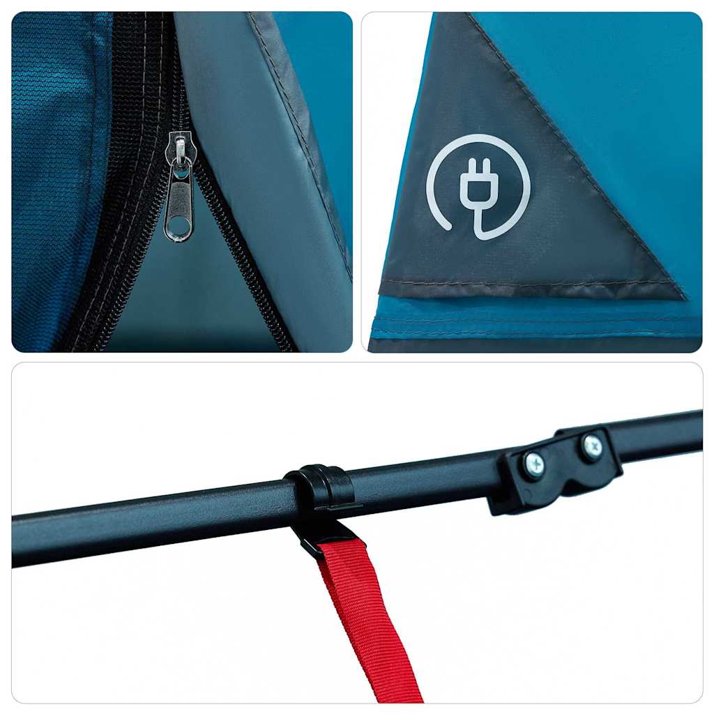 vidaXL Σκηνή με στέγη Άλλο με αέρα αέρα Μπλε και Μαύρο 290 x 288 εκ.