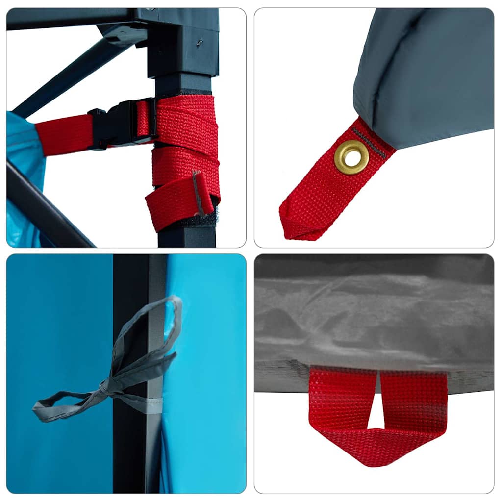 vidaXL Σκηνή με στέγη Άλλο με αέρα αέρα Μπλε και Μαύρο 291 x 291 εκ