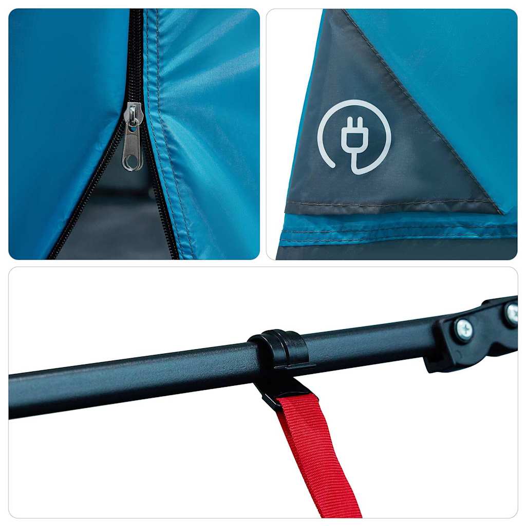 vidaXL Σκηνή με στέγη Άλλο με αέρα αέρα Μπλε και Μαύρο 291 x 291 εκ