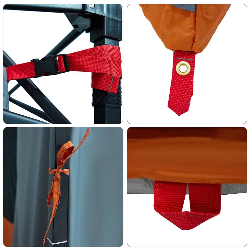 vidaXL Μεσαία Εσωτερική Σκηνή Γκρι 291 x 291 εκ