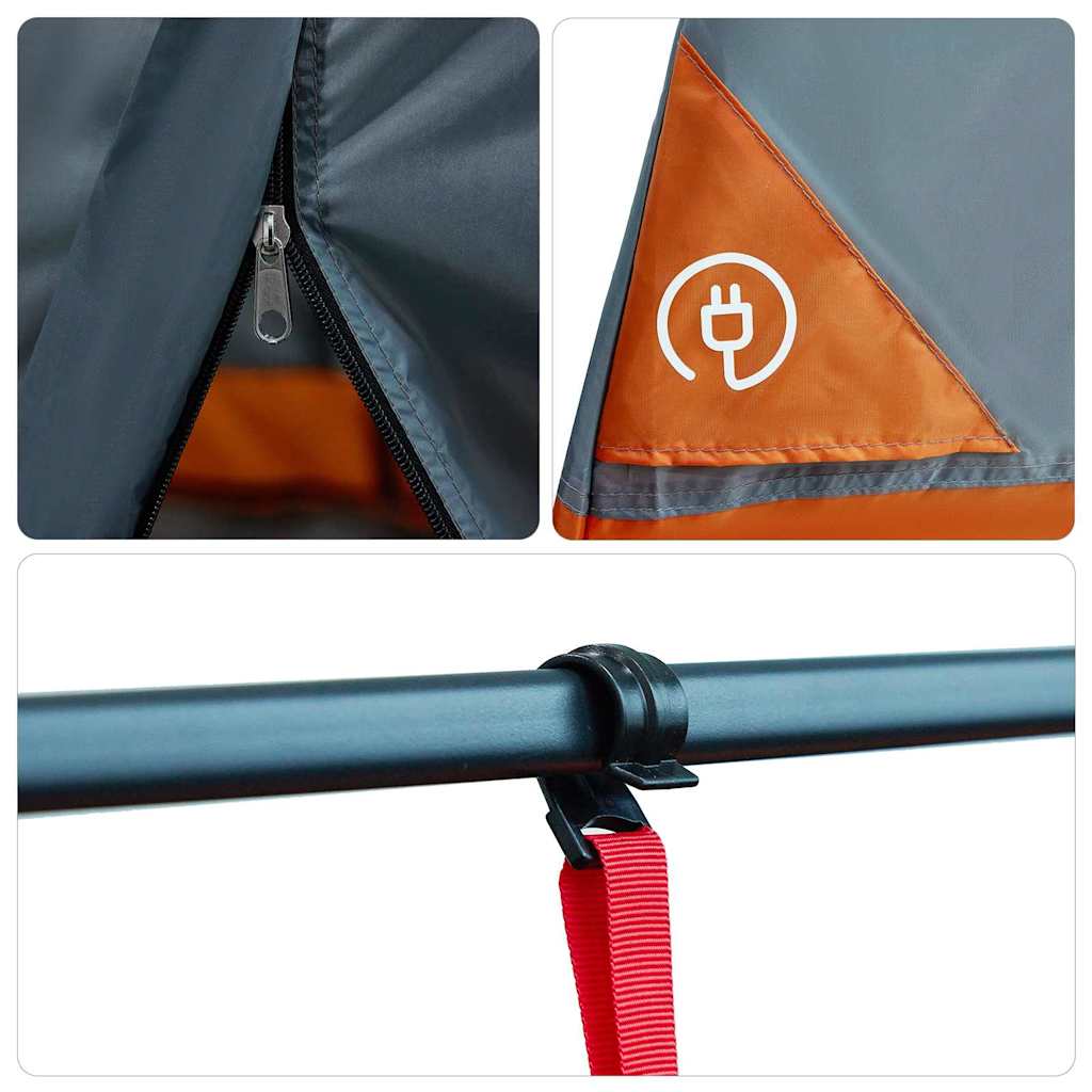 vidaXL Μεσαία Εσωτερική Σκηνή Γκρι 291 x 291 εκ