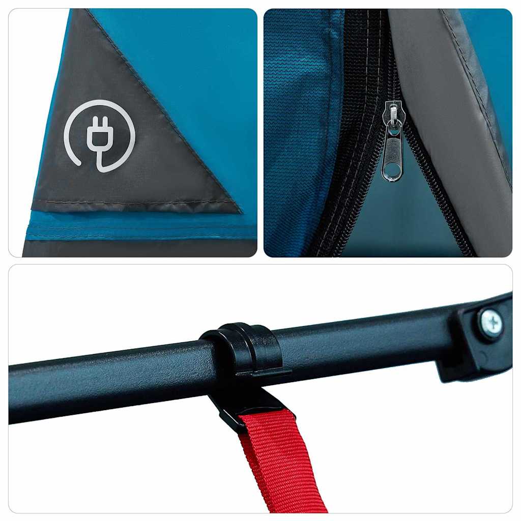 vidaXL Σκηνή με στέγη Άλλο με αέρα αέρα Μπλε και Μαύρο 520 x 520 x 190 εκ