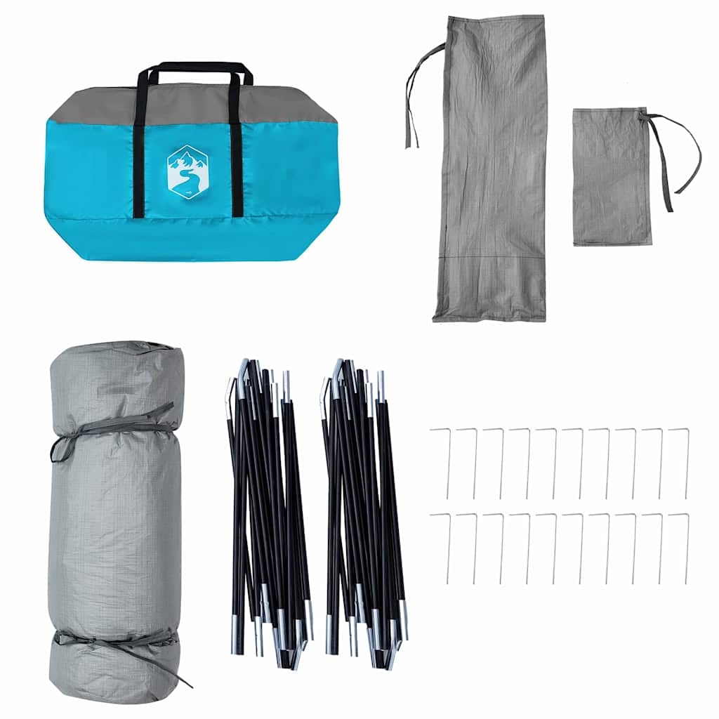 vidaXL Σκηνή με στέγη Άλλο με αέρα αέρα Μπλε και Μαύρο 520 x 520 x 190 εκ