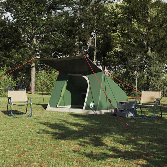 vidaXL Σκηνή Camping Πράσινο 223 x 163 x 130 εκ Πολυεστέρας