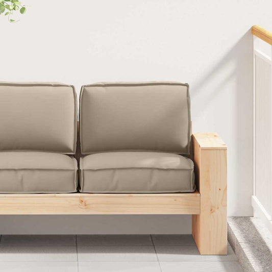 vidaXL Σετ Μαξιλαριών Πάγου 2 pcs Taupe Ύφασμα Όξφορντ