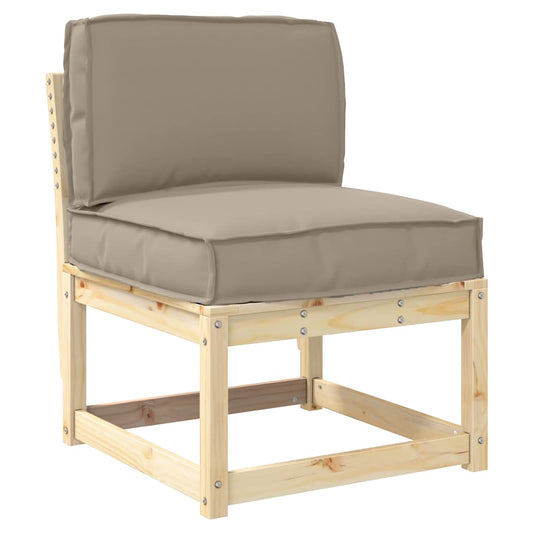 vidaXL Σετ Μαξιλαριών Πάγου 2 pcs Taupe 60 x 60 x 12 cm Ύφασμα Oxford